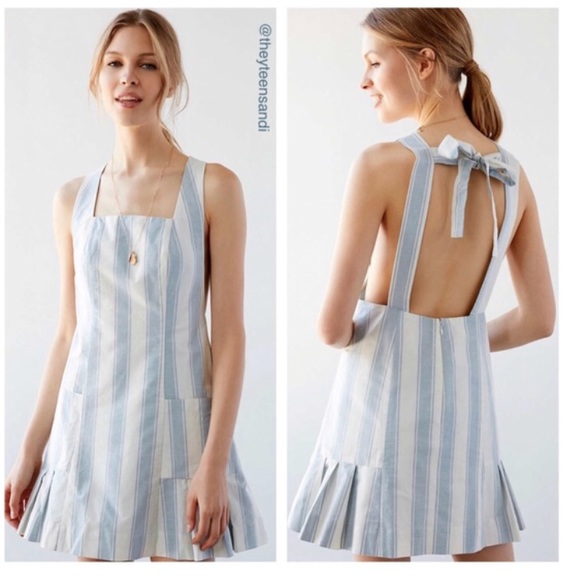 Urban Outfitters Dresses & Skirts - Cooperative Easton Ruffle Stripe Mini Dress